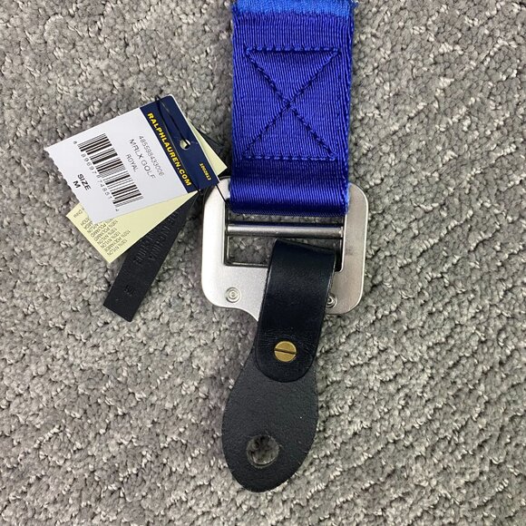 RLX Ralph Lauren Belt Men's Medium Web Nylon Golf Expedition Royal Blue NWT - Picture 5 of 11